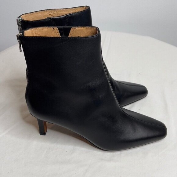 Madewell $218 The Dimes Stiletto Heel Ankle Boot Black Size 6 NT545 - Picture 6 of 13